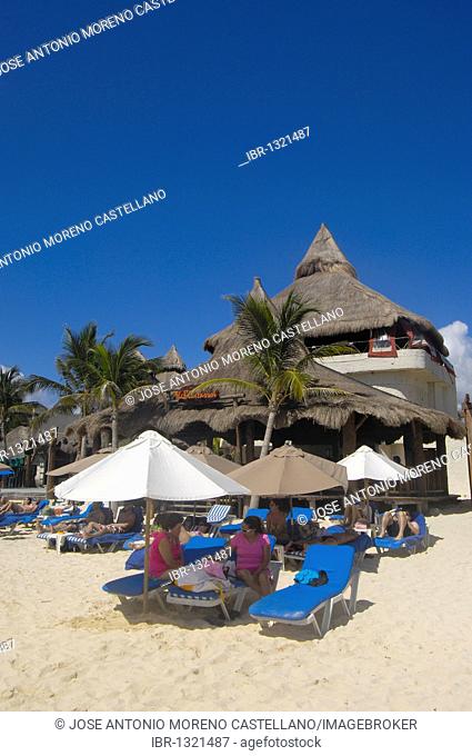 Beach at Playa del Carmen, Caribe, Quintana Roo state, Mayan Riviera, Yucatan Peninsula, Mexico