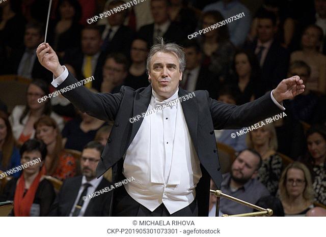 Spanish conductor Jaime Martin leads Orquestra de Cadaques on Prague Spring International Music Festival in Prague, Czech Republic, on Thursday, May 30, 2019