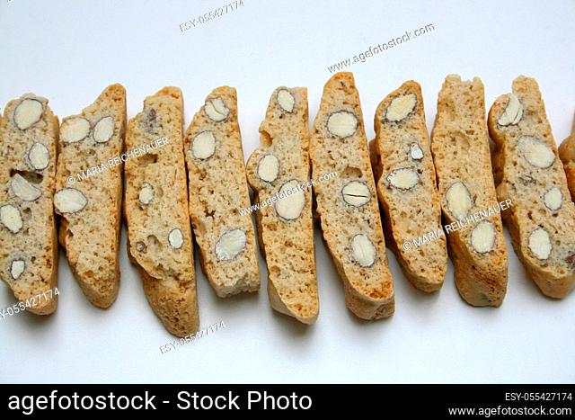 pastries, cantuccini, almond biscuits