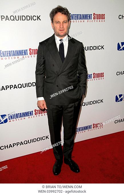 Celebrities attend the Los Angeles Premiere of Chappaquiddick at Samuel Goldwyn Theater. Featuring: Jason Clarke Where: Los Angeles, California