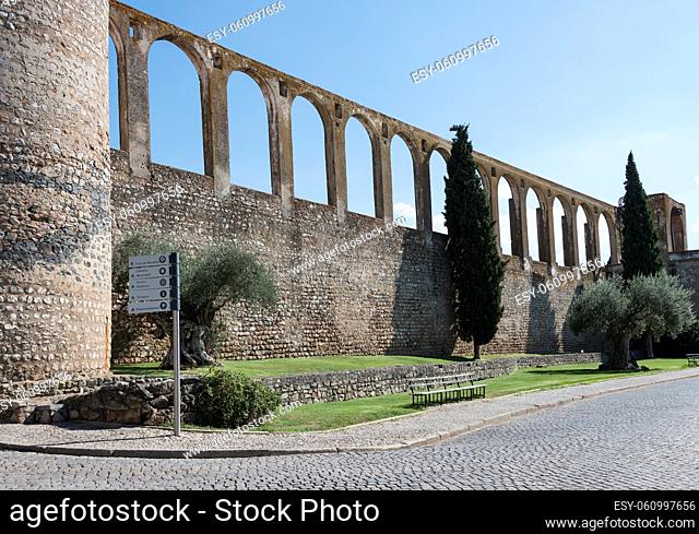 Silver Water Aqueduct in evora portugal, this is 500 years old