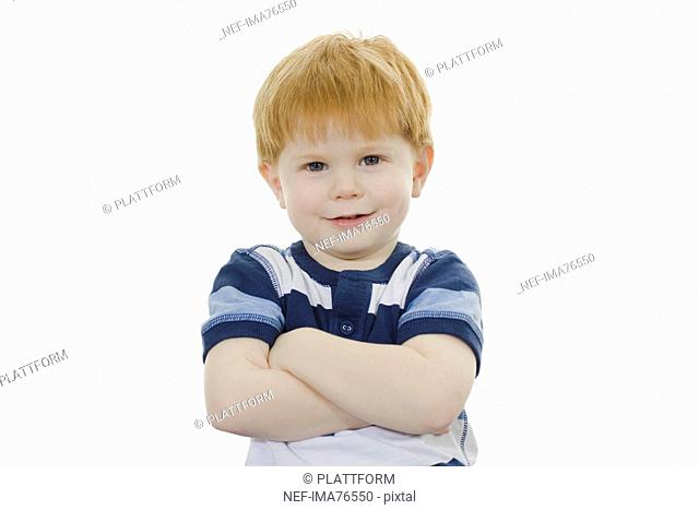 Portrait of a plucky little boy