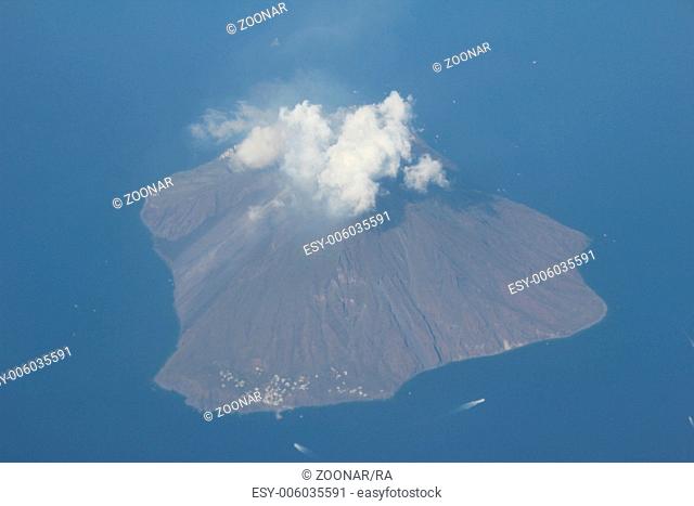 Stromboli Volcano Island in Italy