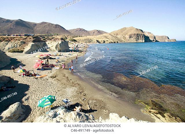 Isleta del Moro fishing village, Cabo de Gata-Níjar Natural Park. Almería province, Andalusia. Spain
