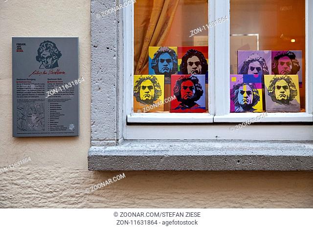Bilder von Ludwig van Beethoven, Altstadt, Bonn, Nordrhein-Westfalen, Deutschland, Europa