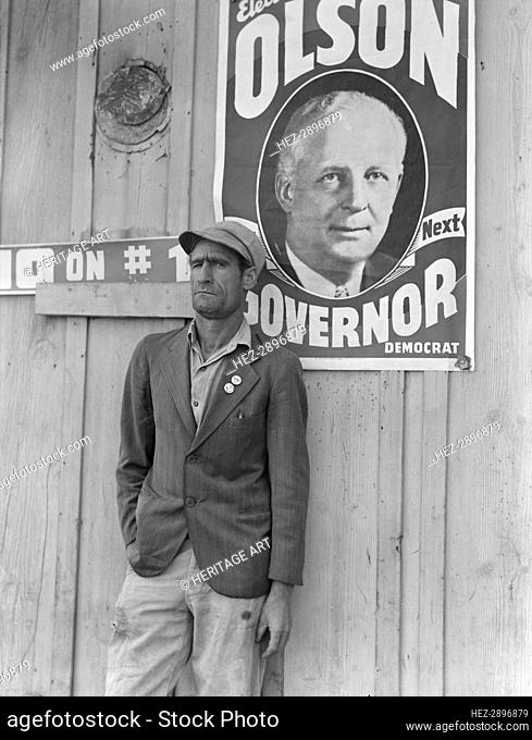 Migratory field worker, leader of the cotton strike of October 1938, Kern County, California, 1938. Creator: Dorothea Lange