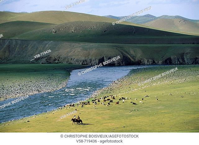 Orkhon valley. Ovorkhangai province. Mongolia