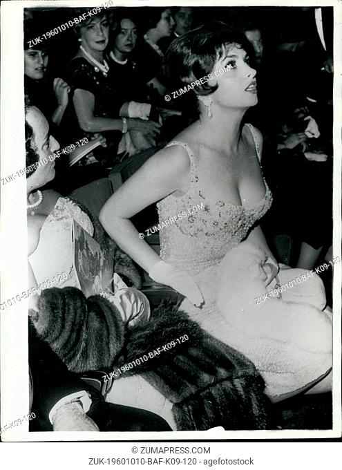 Oct. 10, 1960 - Gina sees 'Ben Hur': Photo Shows Lovely screen star Gina Lollobrigida pictured when she attended the first showing at the Capital Cinema in Rome...