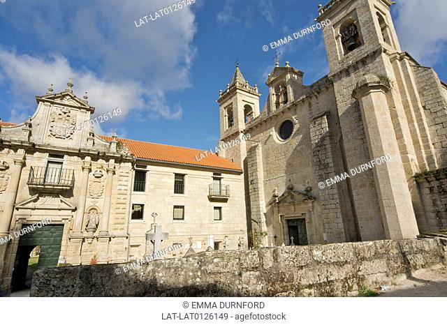 The Parador of Santo Estevo is a former Benefictine monastery now converted into a hotel