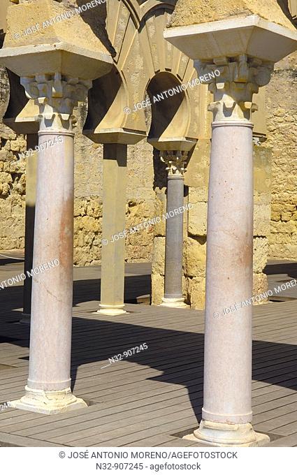 Ruins of Medina Azahara, palace-city built by caliph Abd al-Rahman III. Cordoba province, Andalusia, Spain