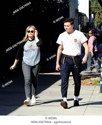Brookyln Beckham and girlfriend Chloe Moretz enjoys a lunch date at Good Neighbor restaurant in Studio City as they continue to celebrate Chloe's birthday week