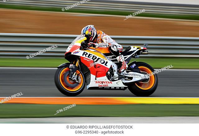 Marc Marquez during Grand Prix de la Comunitat Valenciana at Ricardo Tormo racetrack in Cheste near Valencia