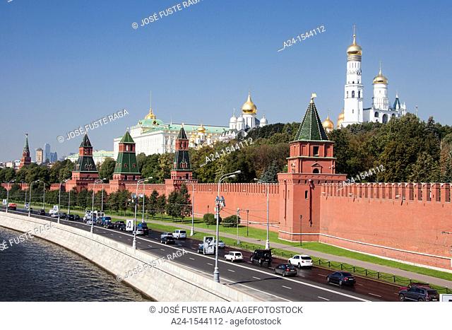 Rusia , Moscow City, The Kremlin, South Walls , Moscow river, Ivan the Great Belfry