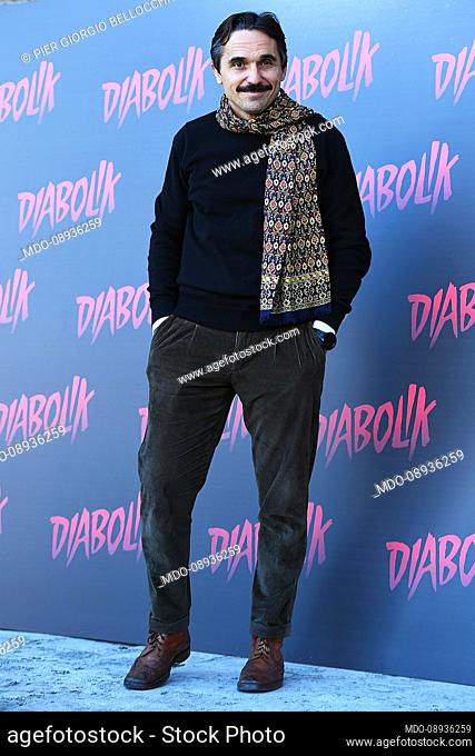 The Italian actor Pier Giorgio Bellocchio attends the photocall of the film Diabolik. Rome (Italy), December 13rd, 2021