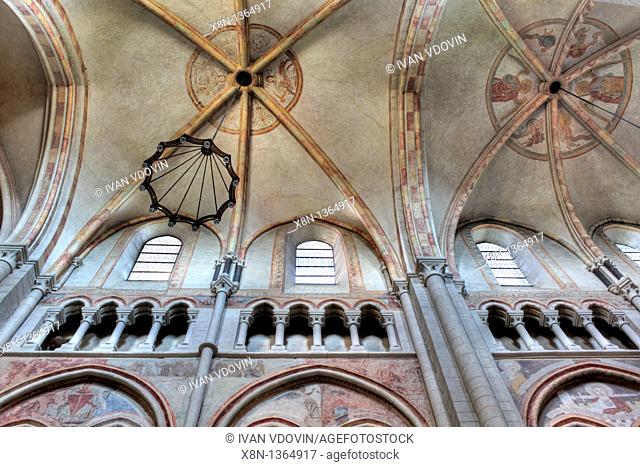 Interior of Saint George's Cathedral, Limburg an der Lahn, Hesse, Germany