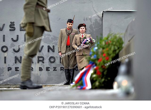 Flowers were laid, the moment of silence was observed, a salute was fired and the Czech and Slovak anthems were played at a commemoration event at the Memorial...