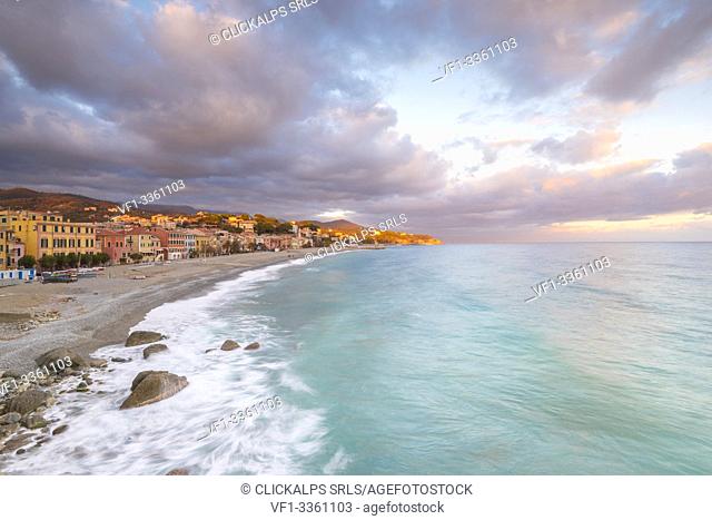 Panorama from Celle Ligure, province of Savona, Liguria, Italy