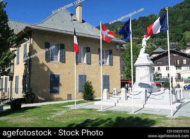 Memorial. Saint-Gervais-les-Bains. Haute-Savoie. Auvergne Rhône-Alpes. France. Europe
