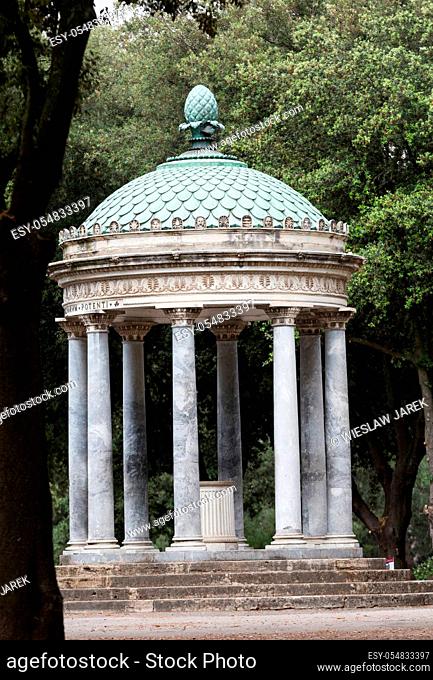Temple of Diana in garden of Villa Borghese. Rome, Italy