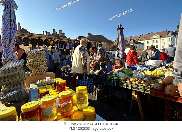 Farmers fruit and vegetable market, Gyor  Gyor  Hungary