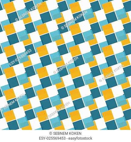 Seamless colorful abstract modern pattern created from repetitive squares