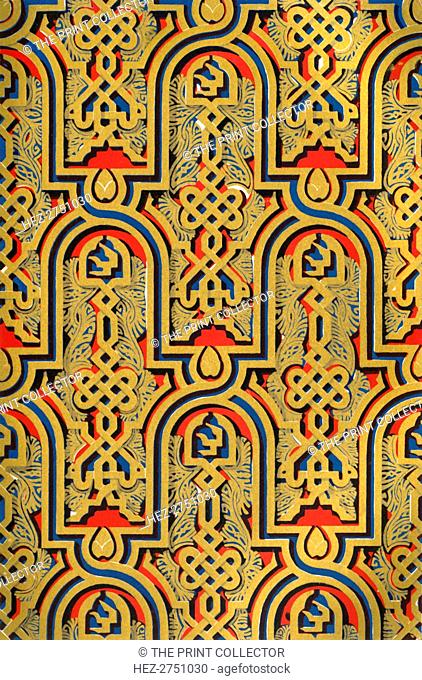 'Ornaments on panels, Hall of Ambassadors', 1907. Creator: Unknown