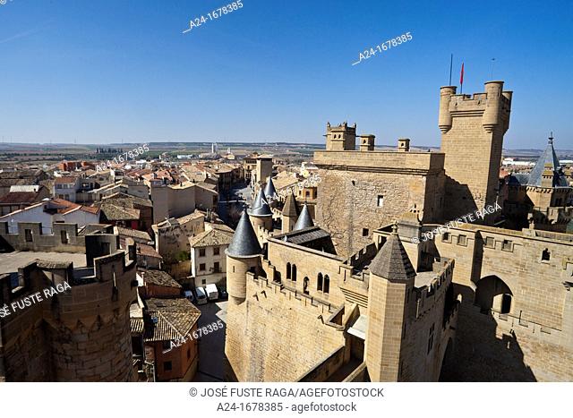 Spain Navarra Region , Olite City , Royal Palace of Olite