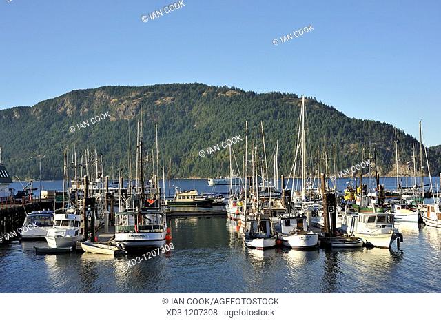 Fishermen's Wharf, Cowichan Bay, Vancouver Island, British Columbia, Canada
