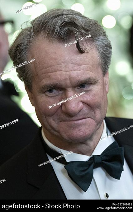 Brian Moynihan, Chair of the Board and Chief Executive Officer of Bank of America attends a reception honoring the 45th Annual Kennedy Center Honors hosted by...