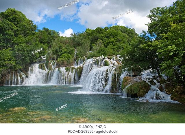 Krka waterfalls national park Krka Dalmatia Croatia