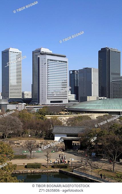 Japan, Osaka, Business Park, skyline, skyscrapers,