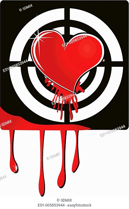 the vector target heart