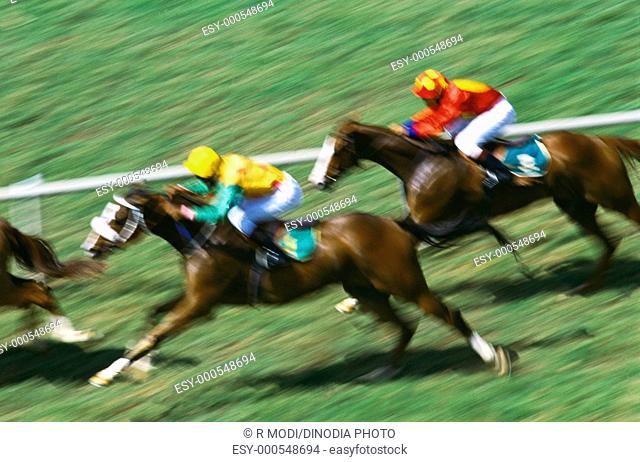 Horse Racing , Mahalaxmi , Bombay Mumbai , Maharashtra , India