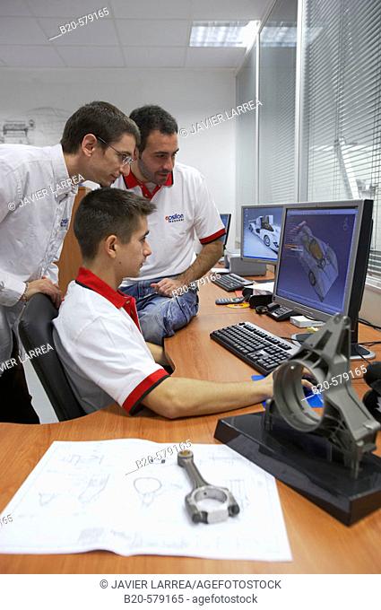 R+D, CAD design of parts for racing cars. Epsilon Euskadi, car technology high performance centre , Azkoitia, Gipuzkoa, Basque Country