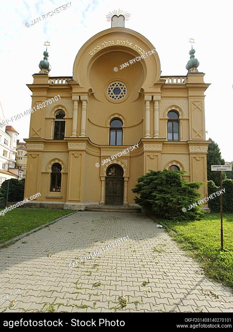 The Caslav synagogue was built in the Moorish style in 1898-1900.After World War II it was used as a warehouse and museum
