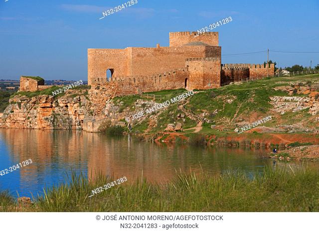 Argamasilla de Alba, Peñarroya Castle, Lagunas de Ruidera natural park, Pe–arroya reservoir, Ciudad Real province, Castilla-La Mancha, Route of Don Quixote