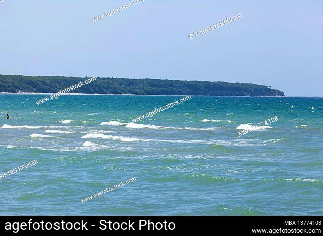 Germany, Mecklenburg-Western Pomerania, Rostock-Warnemuende, Baltic Sea with steep coast