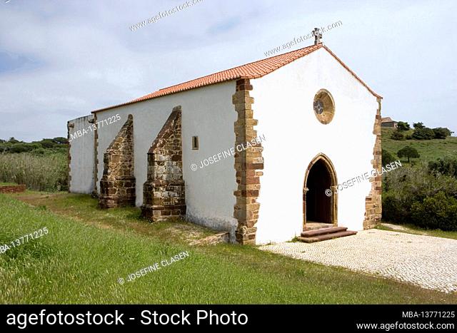 Ermida de Nossa Senhora de Guadalupe, 13th century oldest sacred building in the western Algarve, architectural style: Romano Gothic, Vila de Bispo