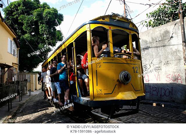 The Bonde Trolley at Santa Teresa, Rio de Janeiro, Brazil