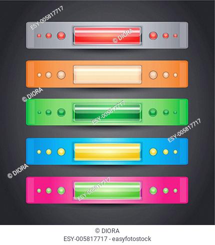 Vector illustration with banners