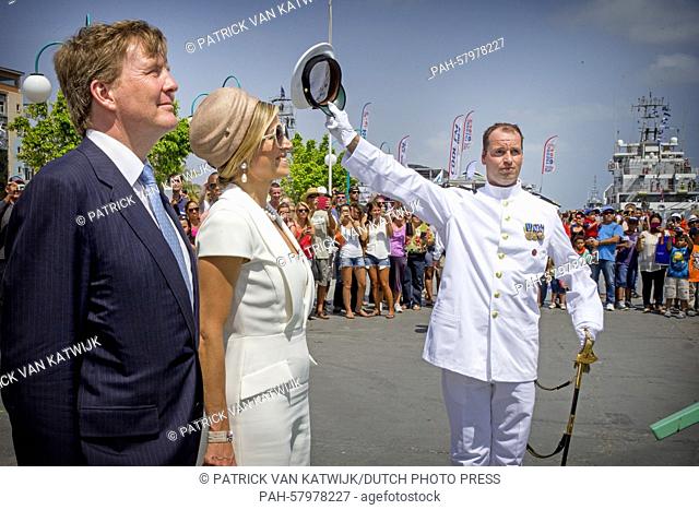 King Willem-Alexander and Queen Maxima of The Netherlands visit Sail Aruba 2015, 1 May 2015. Sail Aruba is an part of the celebrations 200 years kingdom of the...