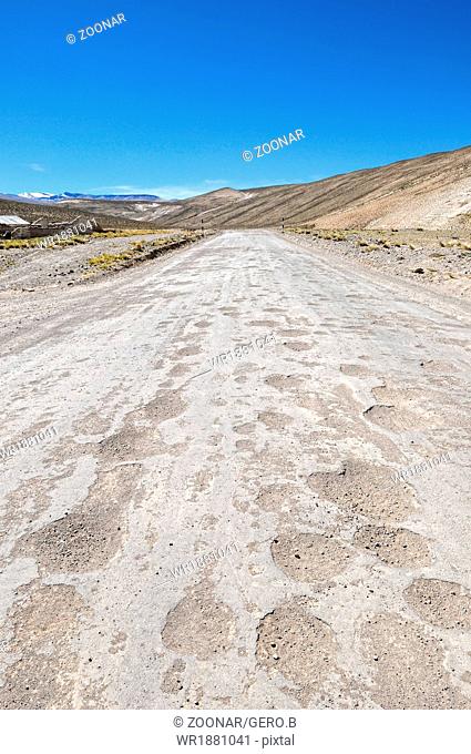 Andean road Peru