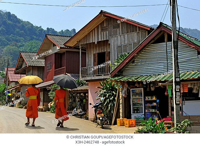 Kuang Si village, Luang Prabang, northern Laos, Southeast Asia