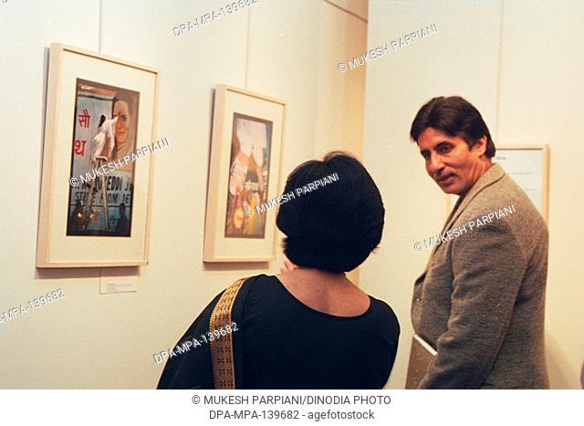 Indian Bollywood film actor Amitabh Bachchan at Photo Exhibition NO MR