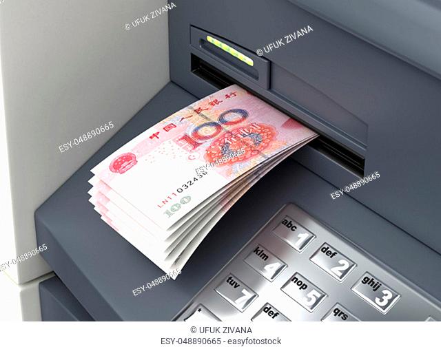 Withdrawal Chinese Yuan From The ATM