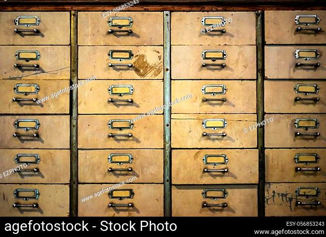 Antique Pharmacy Cabinet Stock Photos, Vintage Metal Pharmacy Cabinet