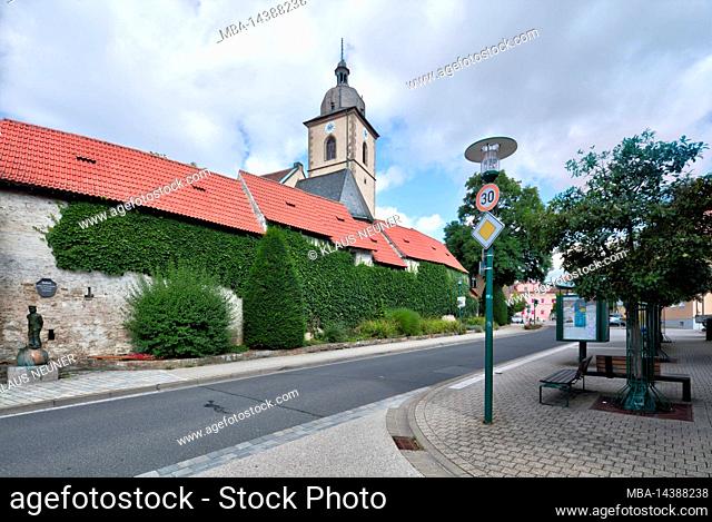 St.-Michaels church, church castle, gaden, church, Reichsdorfmuseum, house facade, summer, Gochsheim, Franconia, Germany, Europe