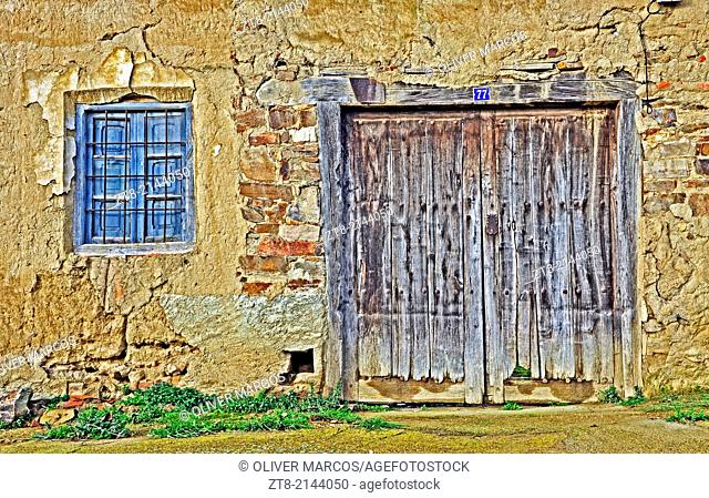 Old house in abandoned village, Leon province, Castilla-Leon, Spain