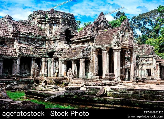 entrance to ancient Preah Khan temple in Angkor