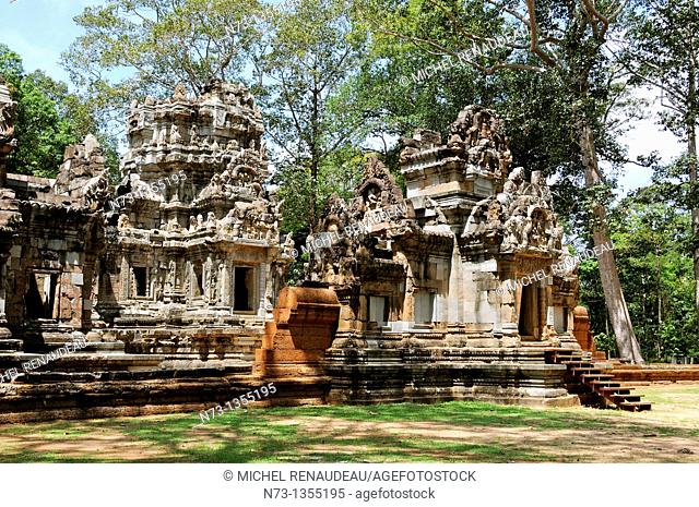 Cambodia Siem Reap, Angkor classified World Heritage by UNESCO, the temple Banteay Kdei